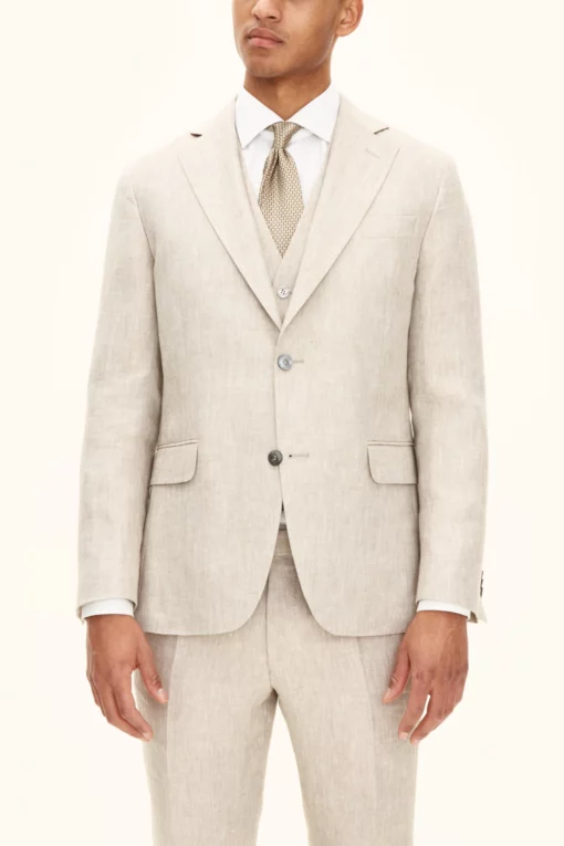 Oscar Jacobson Ferry Linen Blazer Beige