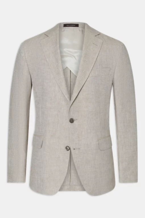 Oscar Jacobson Ferry Linen Blazer Beige