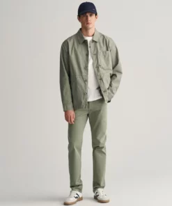Gant GMNT Dyed Overshirt Jacket Dry Green