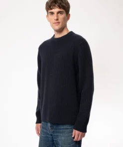 Nudie Jeans August Rib Wool Navy