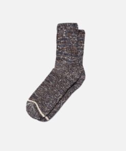 Nudie Jeans Men Slub Sport Socks Brownmelange