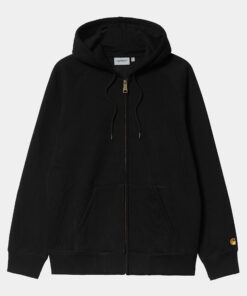 Carhartt WIP Hooded Chase Sweat Jacket Black/Gold