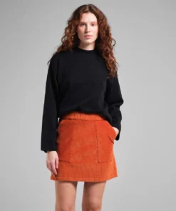 Dedicated Skirt Majorna Corduroy Cinnamon Orange