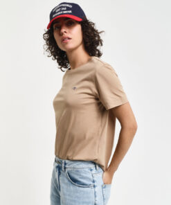 Gant Woman Shield T-shirt Caramel Beige