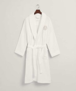 Gant Home Crest Robe White