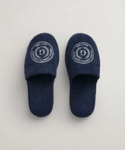 Gant Home Crest Slippers Marine