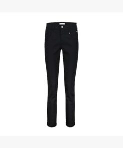 Red Button Relaxed Jogger Black