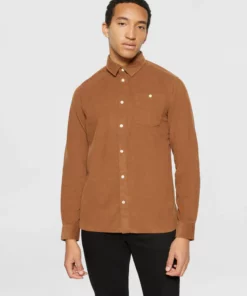 Knowledge Cotton Apparel Regular fit Corduroy Shirt Dachshund