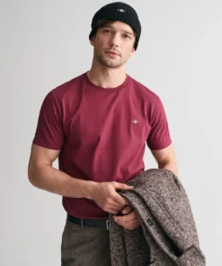 Gant Shield SS T-shirt Wine Red