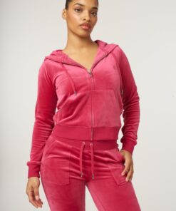 Juicy Couture Classic Velour Robertson Zip Hoodie Vivacious