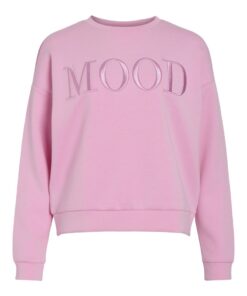 Vila Reflect Emb Lumi Sweatshirt Bon Bon