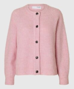 Selected Femme Lulu Short Cardigan Bleached Mauve